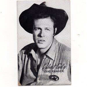 Old:1950s Robert Culp - B & W Penny Arcade Card /Old Movie Star / Actor